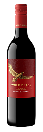 Wolf Blass red label shiraz