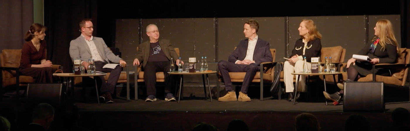 Sustainability Wine Report Launch Event speakers on stage