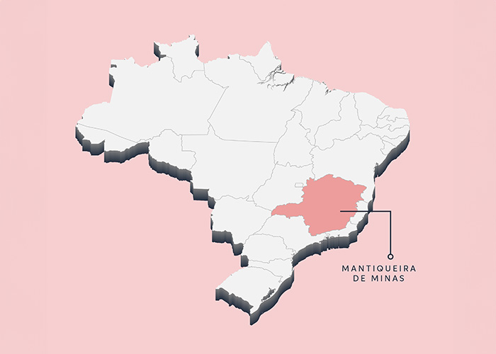Carolina Coffee map of location - Mantiqueira de minas Brazil